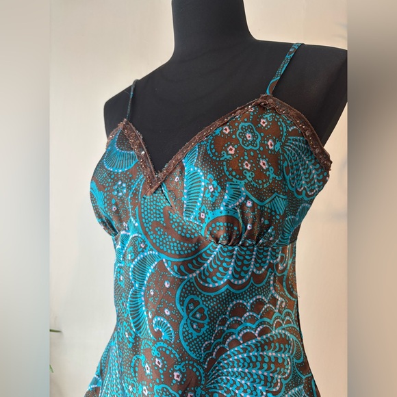 Xhiliration vintage Y2K floral paisley slip top Women’s M - Picture 3 of 5